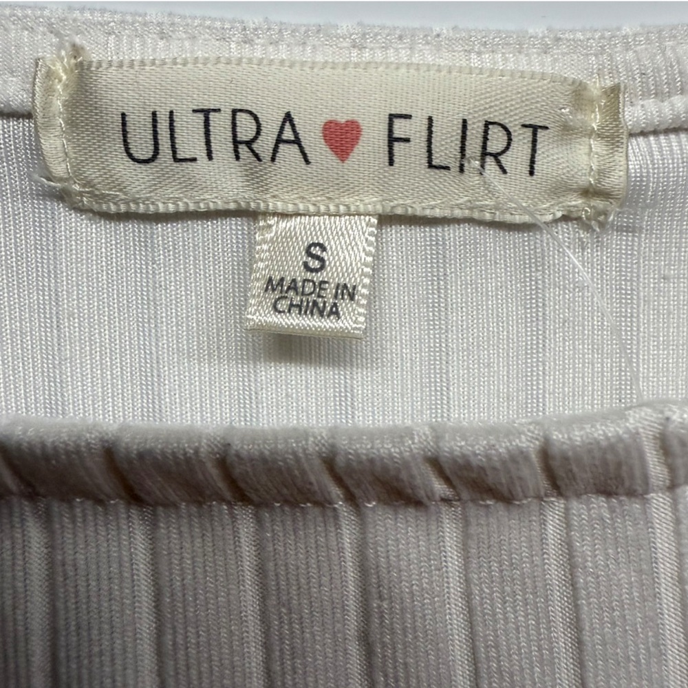 Ultra flirt white and pink plaid mini dress - Picture 3 of 5